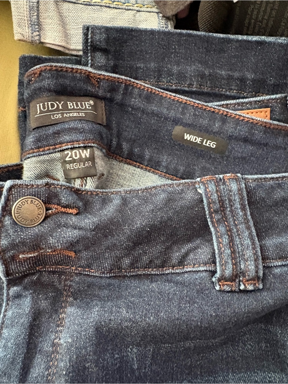 Judy Blue Indigo Wide Leg Jeans